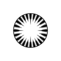 Minimalist Pine Circle, Symbolic Growth, Tranquil vector