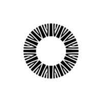 Abstract Radial Burst, Minimalist vector