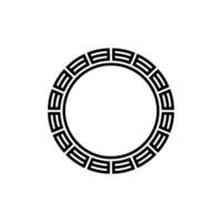 Geometric Circle Frame, Minimalist, Circular Motif, Decorative vector