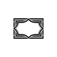 Art Deco Frame, Elegant Border, Vintage, Minimalist Style - Minimalism vector