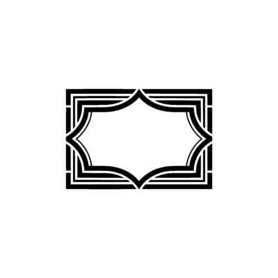 Art Deco Frame, Elegant Border, Vintage, Minimalist Style - Minimalism