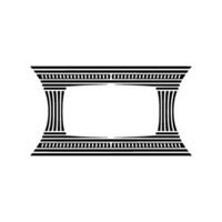 Elegant Classical Frame, Minimalist, Serene Backdrop vector