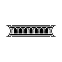 Art Deco Archway Ornament, Geometric, Minimalist vector