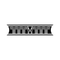 Art Deco Scroll Border, Geometric, Elegant Ornament vector