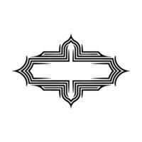 Geometric Ornament, Elegant Border, Minimalist vector