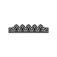 Intricate Geometric Border, Art Deco Style vector
