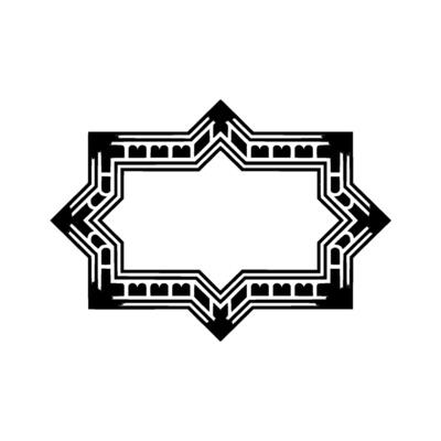 Geometric Star Frame, Subtle Gradient, Minimalist