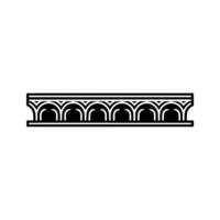 Art Deco Archway Border, Geometric Element vector