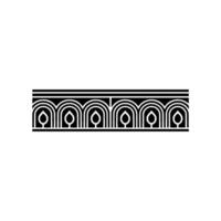 Geometric Deco Border, Illuminated Symmetry vector
