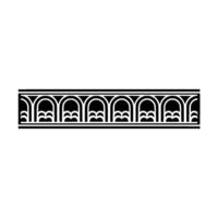 Geometric Arch Border, Minimalist, Pattern vector