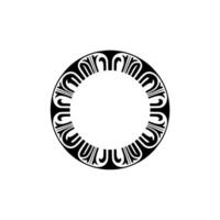 Intricate Circular Ornament, Minimalist, Circle vector
