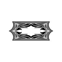 Geometric Deco Frame, Elegant Border, Vintage, Pattern vector
