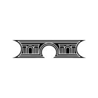 Geometric Portal, Minimalist, Abstract Symmetry vector
