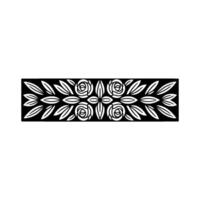 Geometric Floral Border, Minimalist, Pattern vector