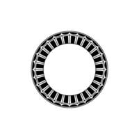 Geometric Circle Frame, Art Deco Style, Minimalist - Decorative vector