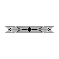 Geometric Deco Border, Streamlined vector