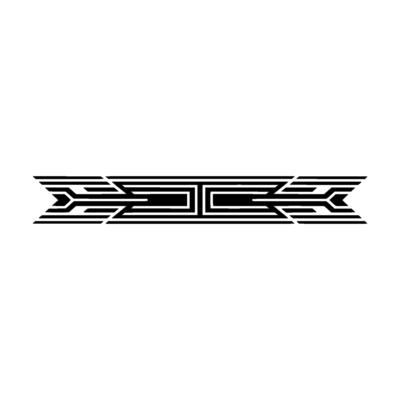 Geometric Deco Border, Streamlined