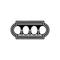 Art Deco Archway Emblem, Geometric, Vintage Style, Symmetry vector