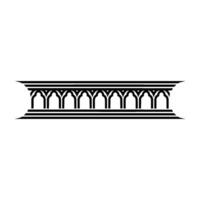 Gothic Arch Ornament, Minimalist, Architectural Detail, Linear vector