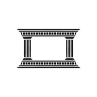 Geometric Temple Frame, Minimalist - Architecture vector