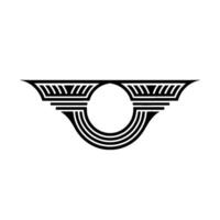Geometric Arch Emblem, Art Deco Style, Minimalist vector