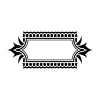 Art Deco Frame, Elegant Border, Vintage, Decorative Element, Ornamentation vector