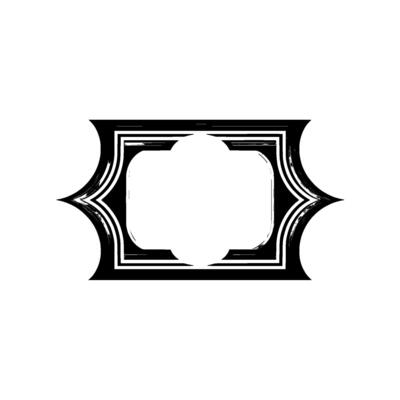 Geometric Deco Frame, Minimalist, Abstract Shape