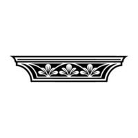 Elegant Classical Molding, Detailed Ornamentation vector
