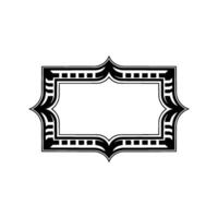 Art Deco Frame, Geometric Ornamentation, Vintage Elegance, Retro vector