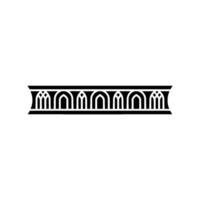 Art Deco Linear Ornamentation, Minimalist vector
