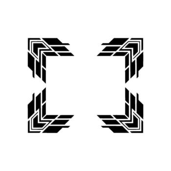 geométrico angular estructura, minimalista vector