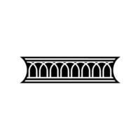 Gothic Archway Emblem, Elegant Border vector