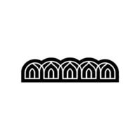 Geometric Arch Motif, Minimalist, Elegant Ornamentation vector