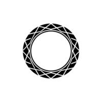 Geometric Circle Emblem, Minimalist vector