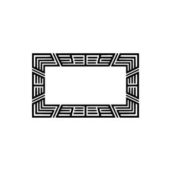 Geometric Frame, Minimalist, Abstract Pattern vector