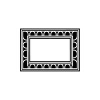 Geometric Frame, Minimalist, Blank Canvas, Outline vector