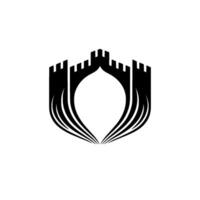 Regal Shield Emblem, Protective Symbol, Medieval Heritage vector