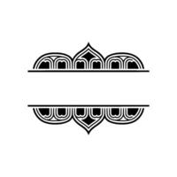 Art Deco Border Elements, Elegant Division, Minimalist vector