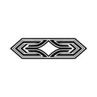 Geometric Deco Emblem, Minimalist, Elegant Pattern vector