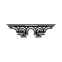 Art Deco Archway, Geometric Ornamentation, Minimalist - Pattern vector