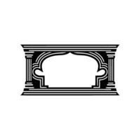 Geometric Archway, Minimalist, Elegant Frame vector