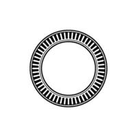 Minimalist Circular Emblem, Vintage Style vector
