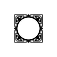Geometric Deco Frame, Minimalist - Ornament vector