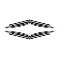 Geometric Tribal Border, Modern Element, Abstract vector