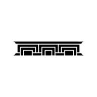 Geometric Deco Border, Minimalist, Elegant Ornament vector