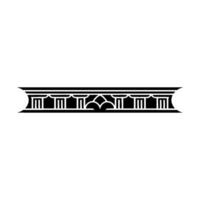 Art Deco Architectural Ornament, Geometric Border - Pattern vector