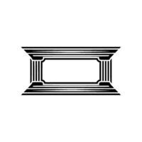 Geometric Temple Frame, Minimalist, Minimalism vector