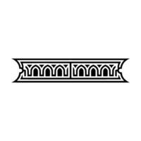 Intricate Archway Border, Vintage, Minimalist Ornamentation vector