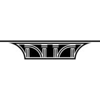 Art Deco Archway, Geometric Ornamentation, Minimalist, Stylized vector