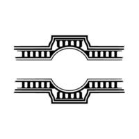 Art Deco Frame, Elegant Border, Vintage, Minimalist, Ornament vector